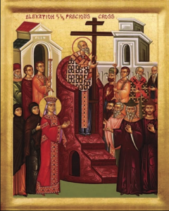 Icon of the Exaltation (Elevation) of the Precious Cross 